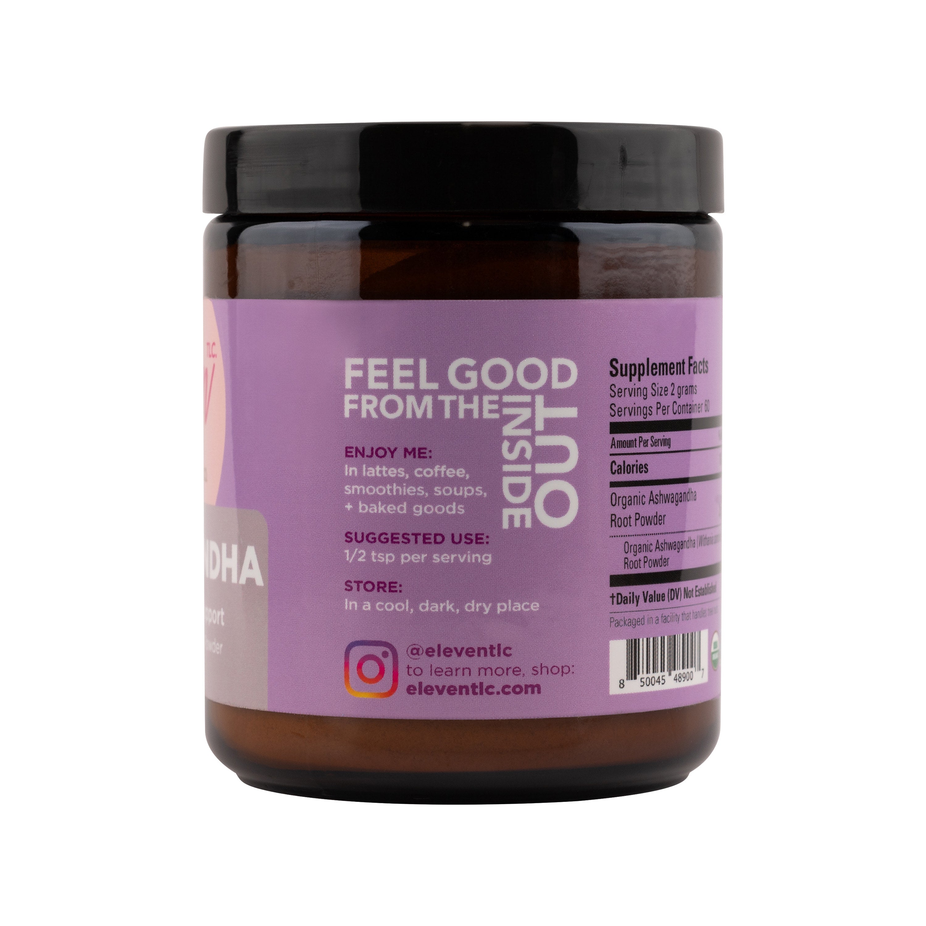 Ashwagandha Powder Organic – Full Spectrum 2000mg Per Serving | Stress, Energy, Focus