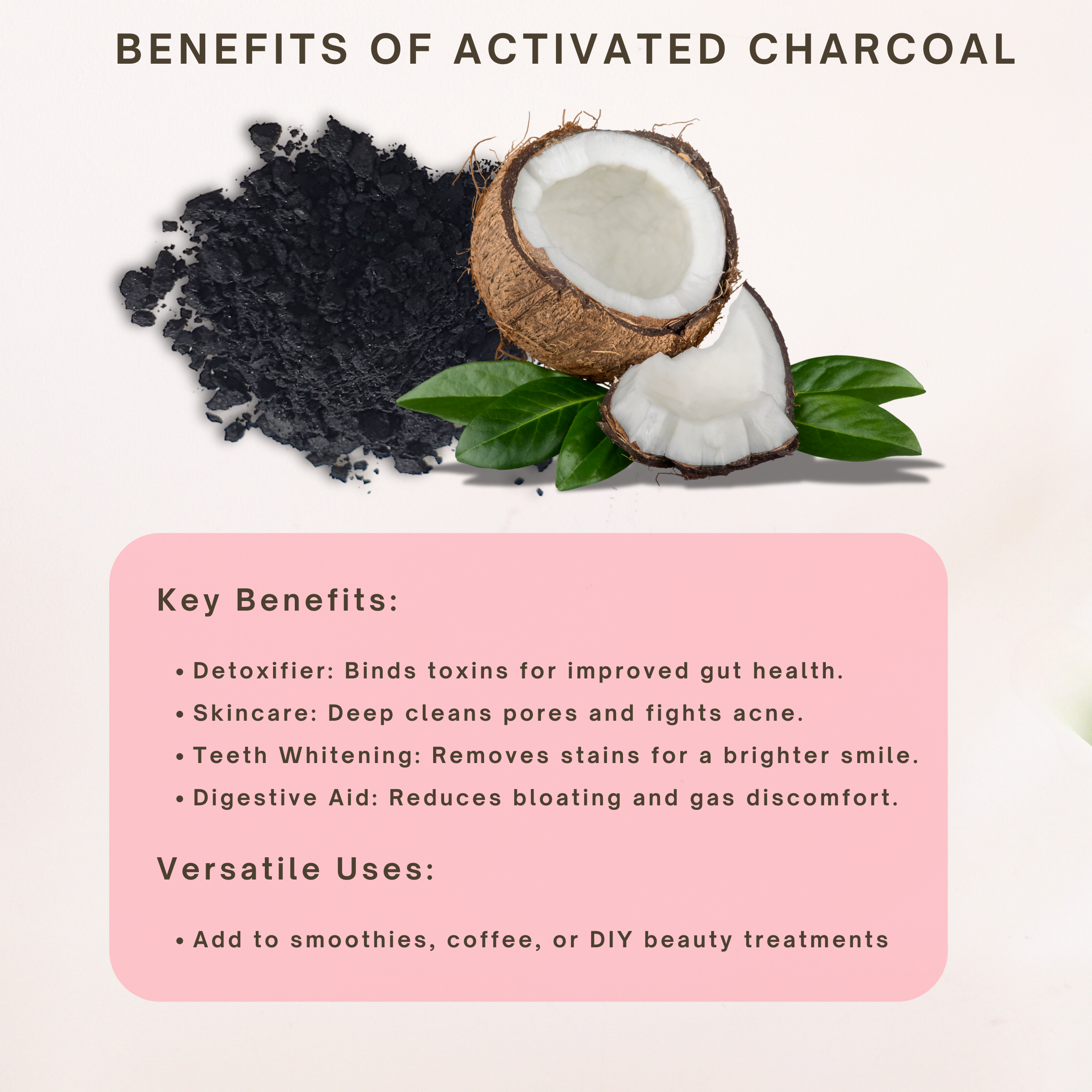 benefits of activated charcoal
