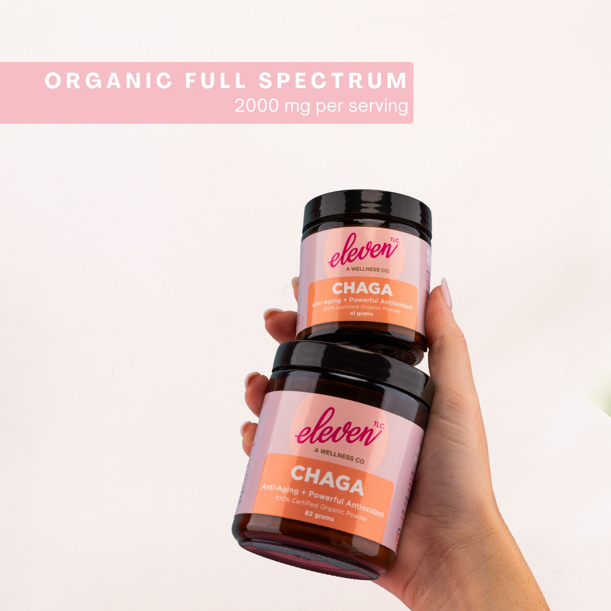 Organic Chaga Mushroom Powder, Full Spectrum – Antioxidant + Anti-Aging Superfood