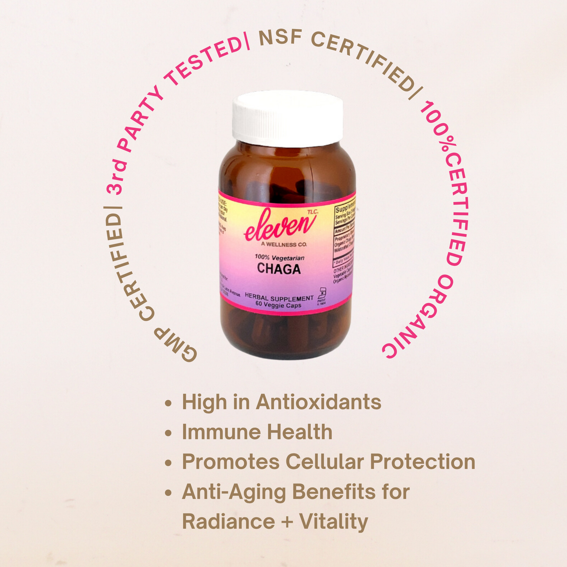 Organic Chaga Mushroom Capsules |60 Count