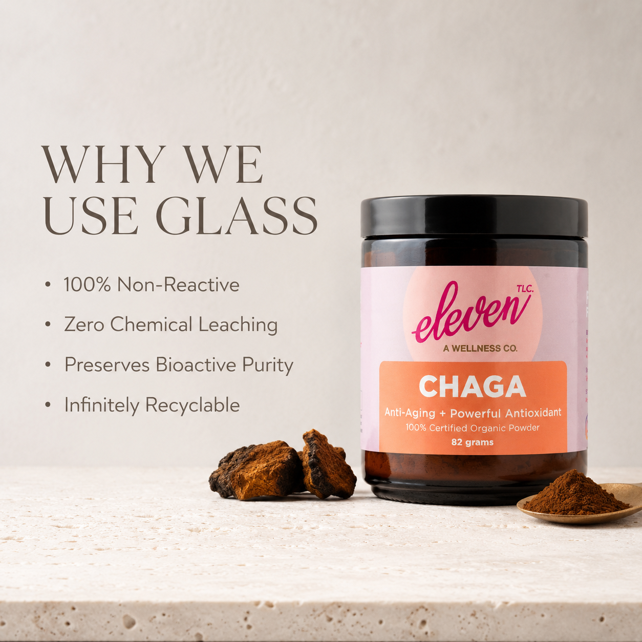 Organic Chaga Mushroom Powder