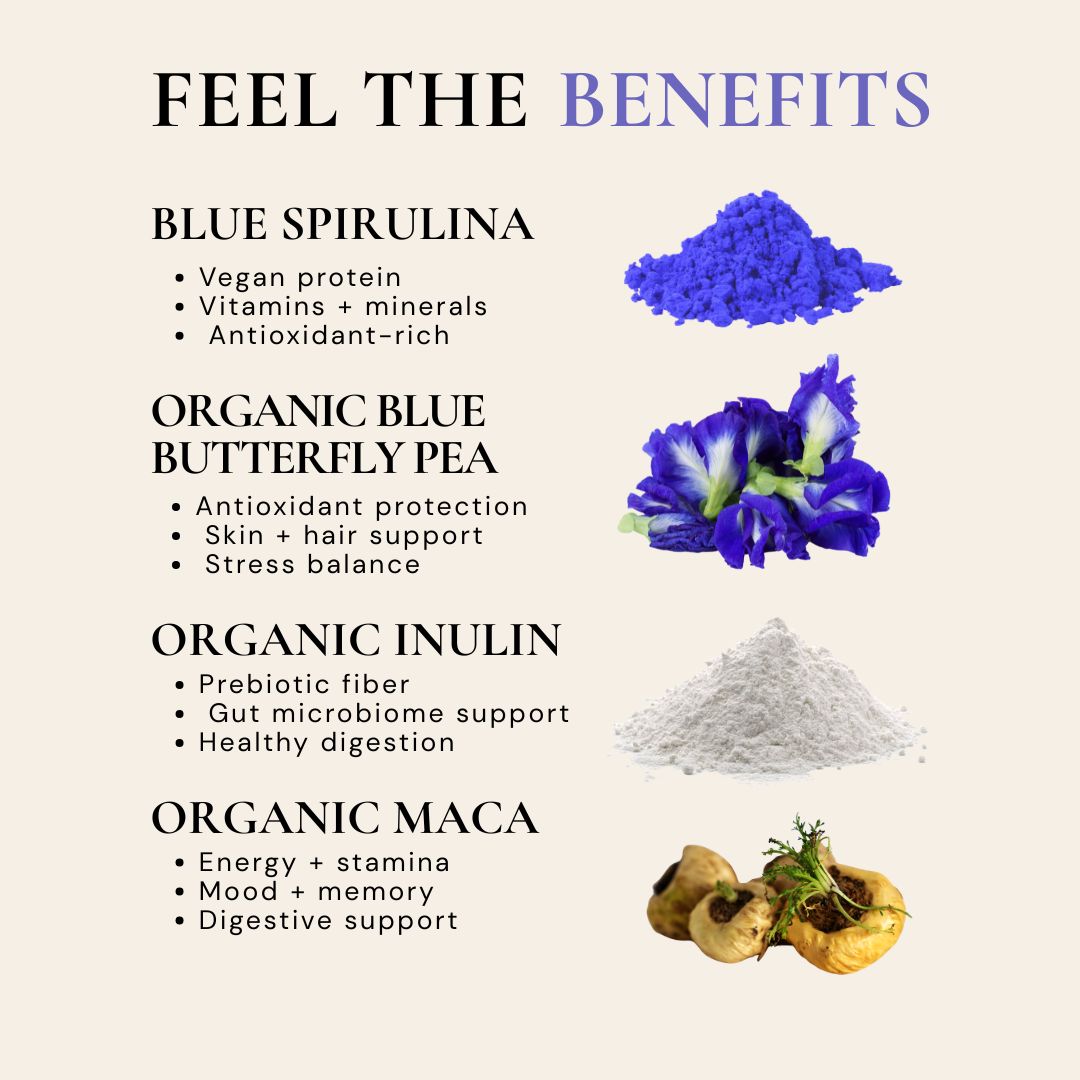 Berry Well Superfood Latte Drink Mix – Caffeine Free Energy, Tea & Mocktail Powder | 63 Servings