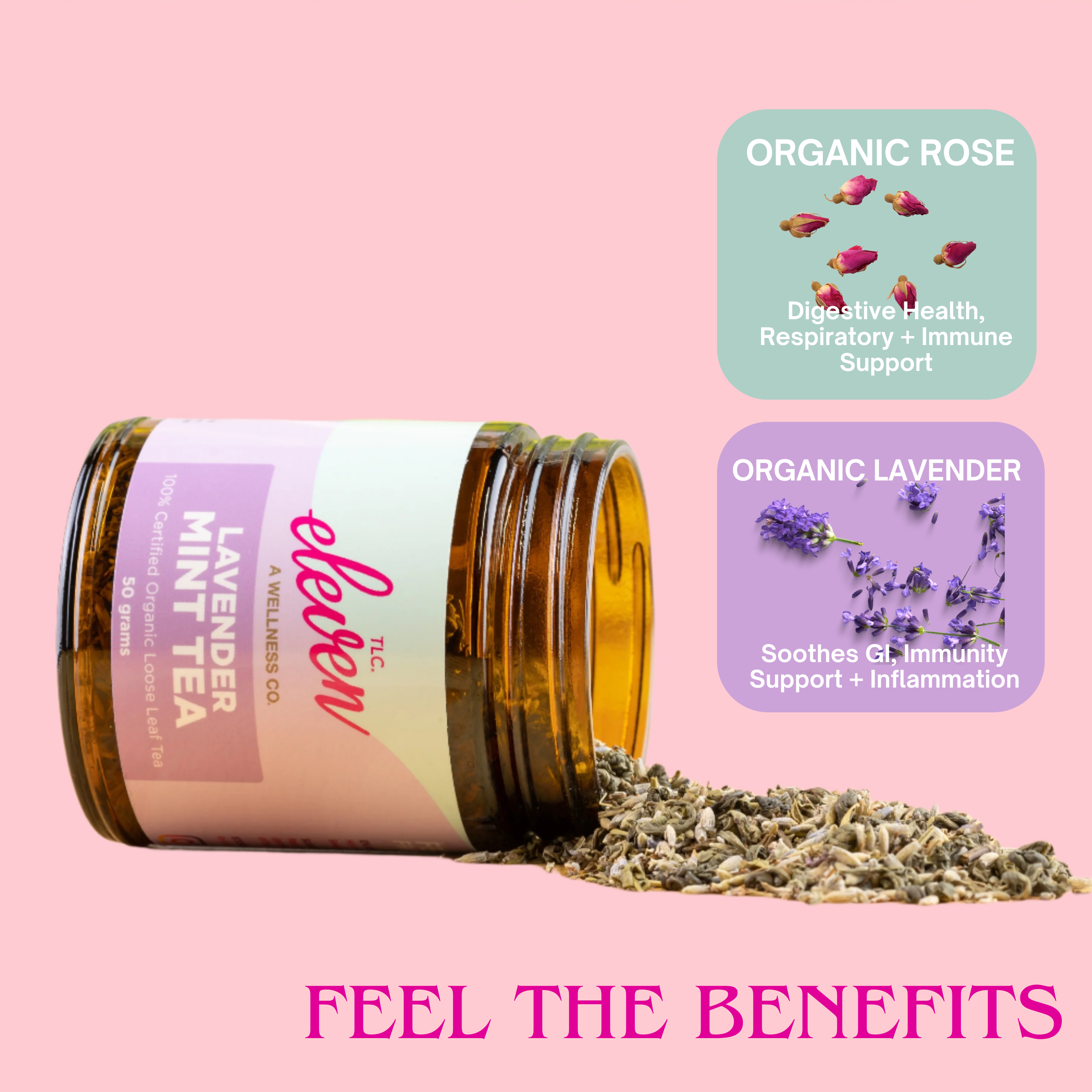 Lavender Mint Organic Loose Leaf Tea | Relaxing, Soothing + Refreshing Blend