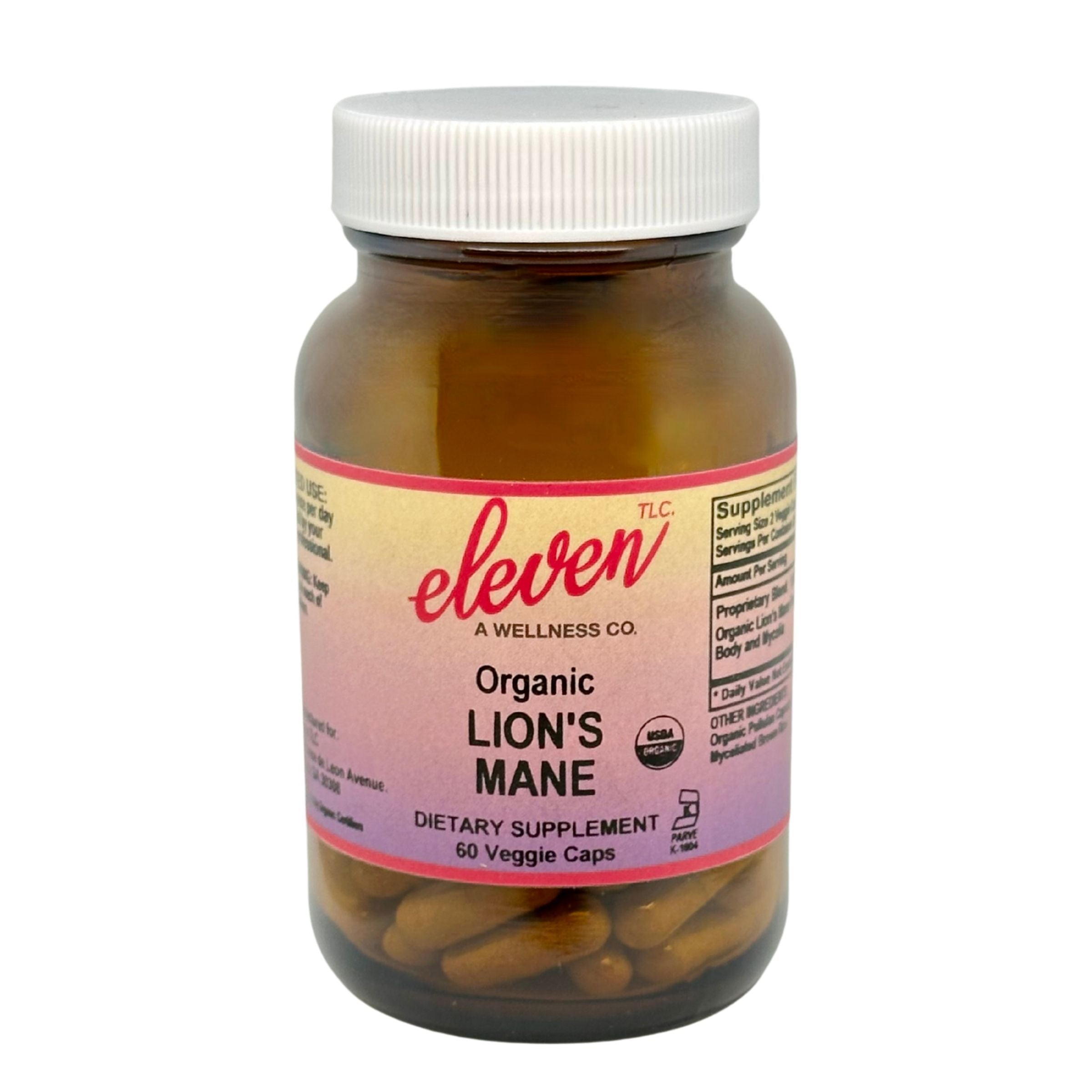 Lion's Mane Organic Mushroom Capsules | 60 Capsules