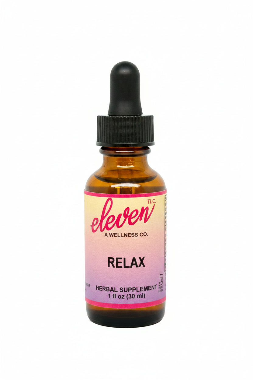 relax tincture eleven tlc front label