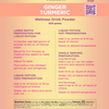Organic Ginger Turmeric Superfood Wellness Drink Mix | Ginger Turmeric Tea & Golden Milk Powder