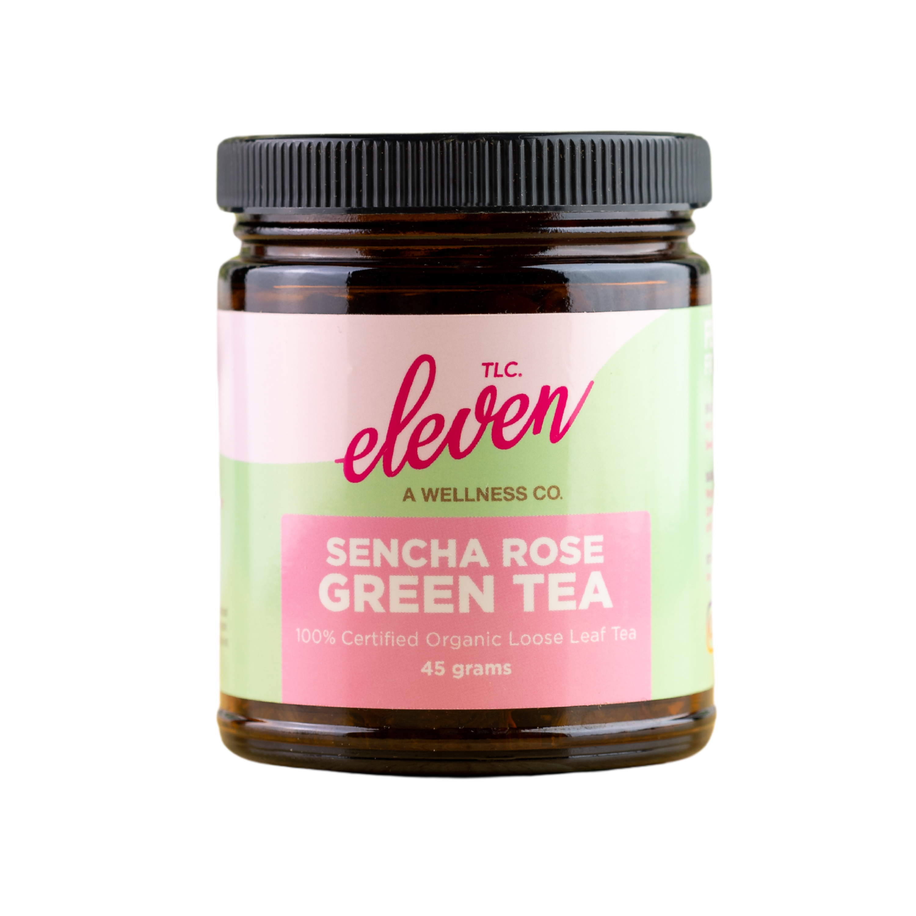 Sencha Green Organic Tea with Rose Petals | Loose Leaf