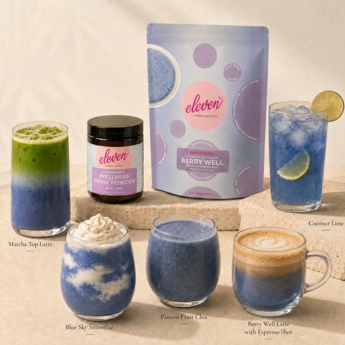Berry Well Superfood Drink Mix | Caffeine-Free | Eleven TLC