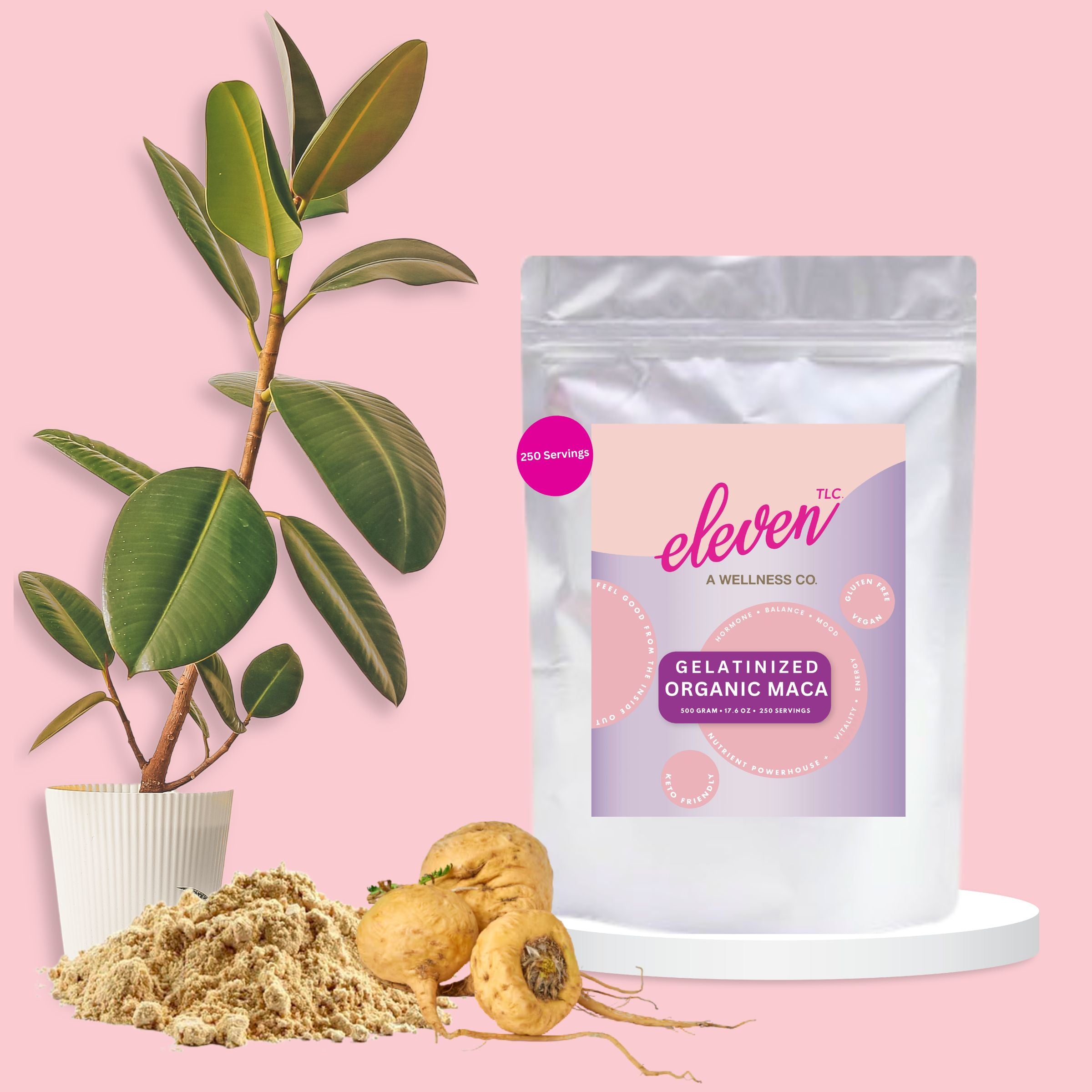 Organic Gelatinized Maca Powder 500g | 250 Servings — Bulk Superfood