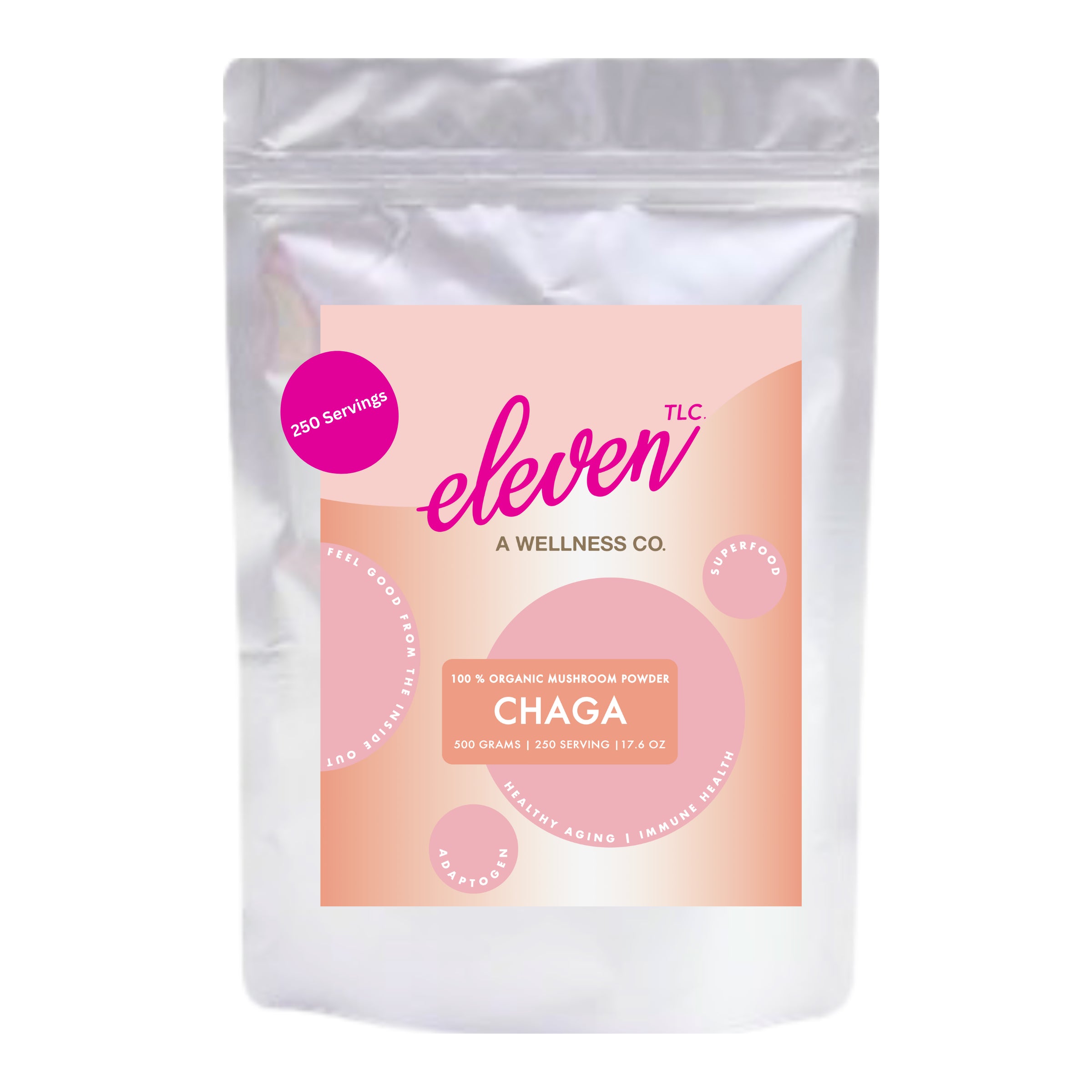 Chaga Organic Mushroom Powder | Full-Spectrum Superfood for Wellness 500g