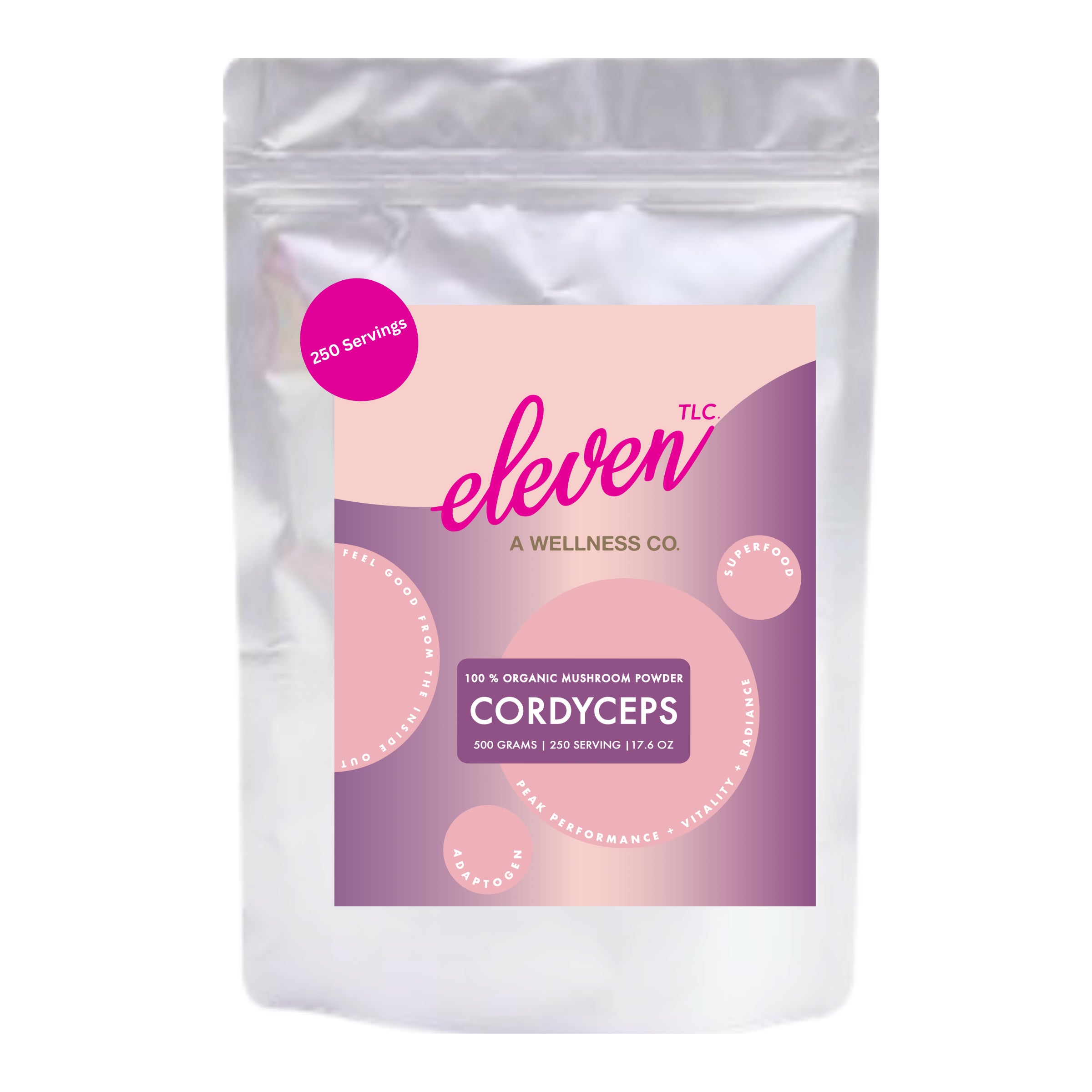 Cordyceps Organic Superfood Powder (500 Grams) 250 Servings