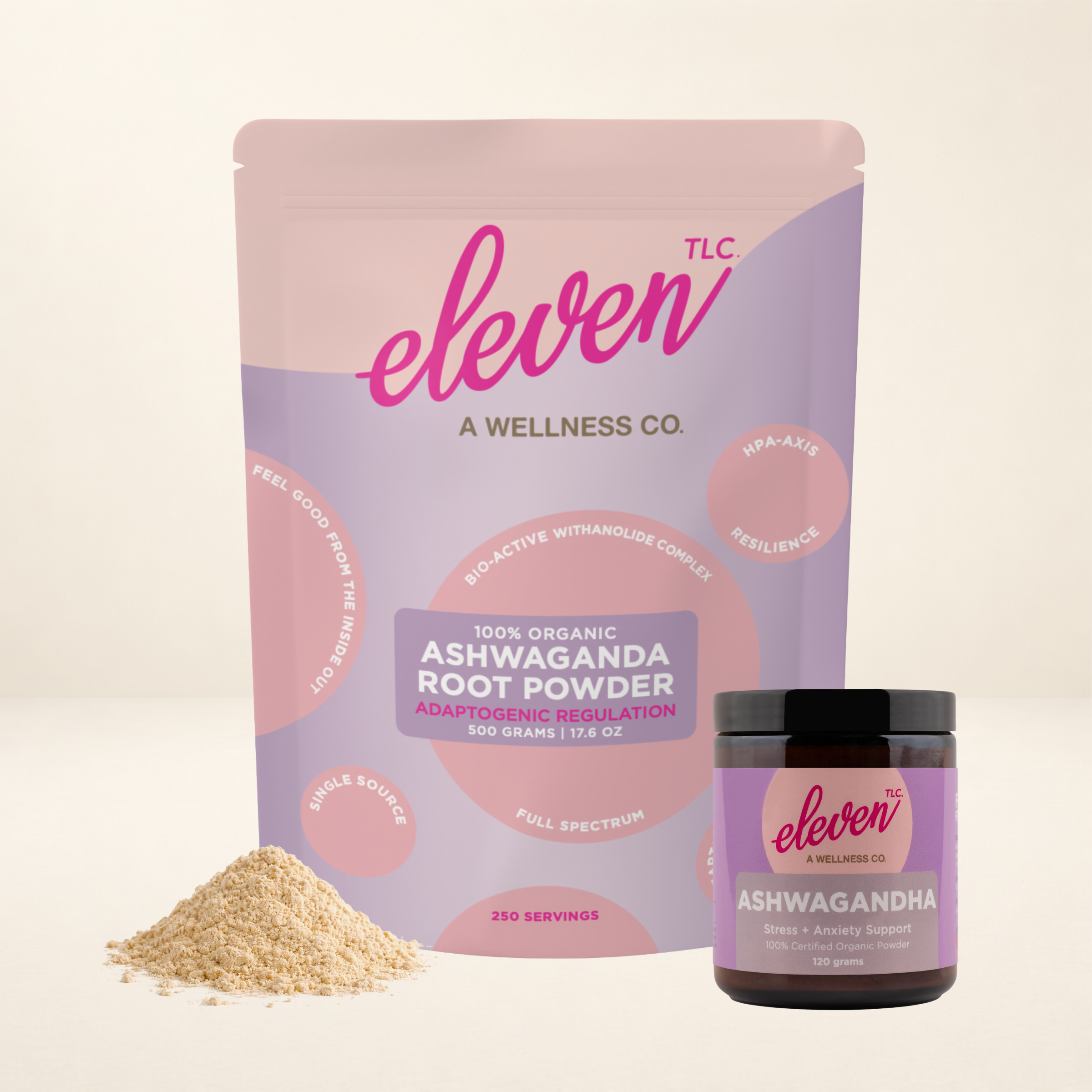 Ashwagandha Powder Organic – Full Spectrum 2000mg Per Serving | Stress, Energy, Focus | 500g