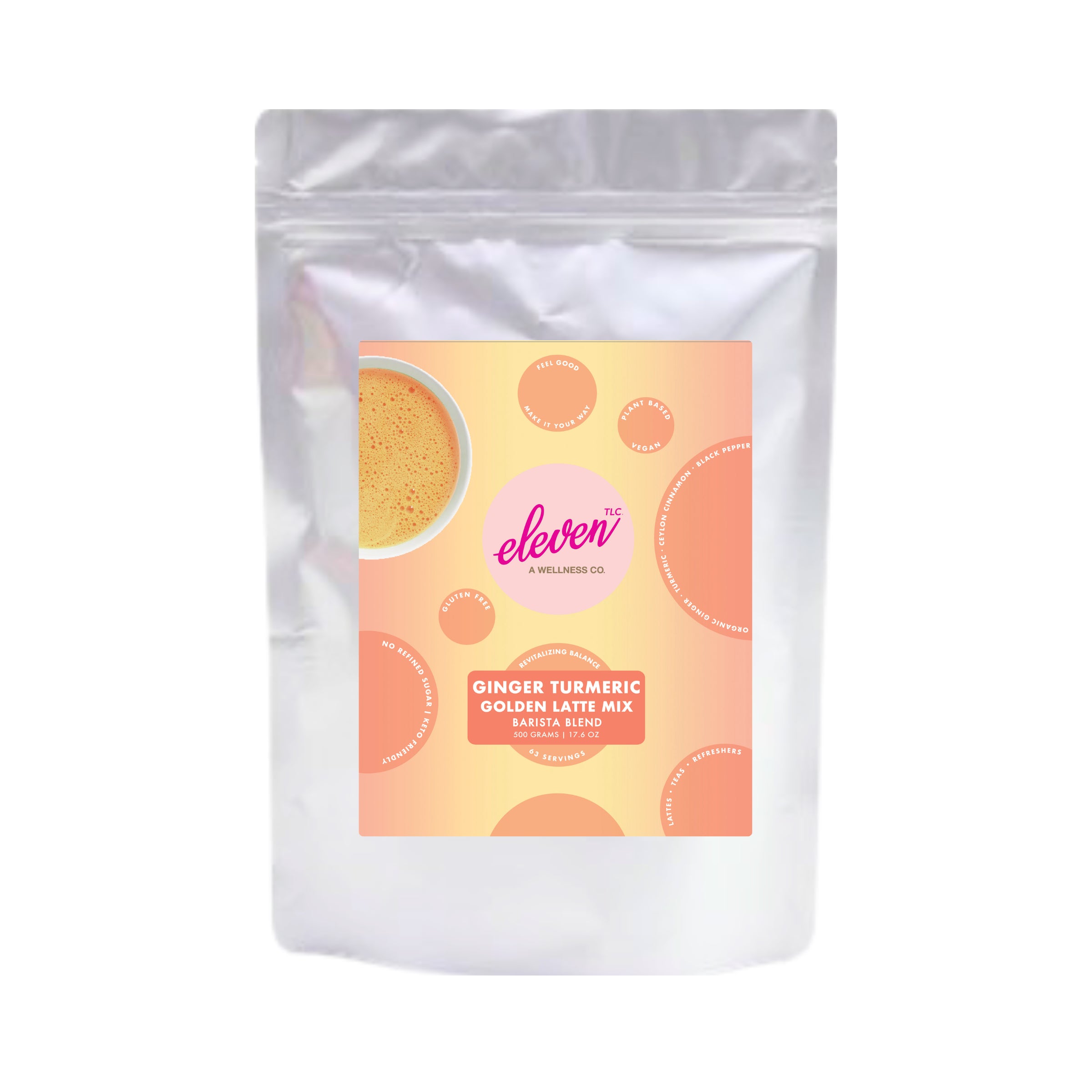 Ginger Turmeric Organic Spiced Golden Superfood Instant Latte + Drink Mix