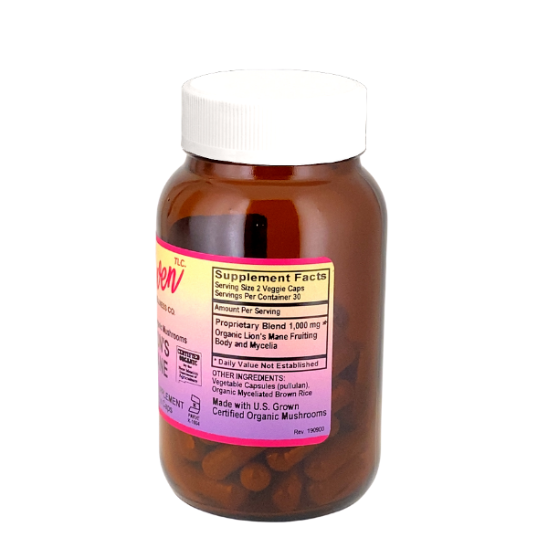 Lion's Mane Mushroom Capsules – 60 Capsules