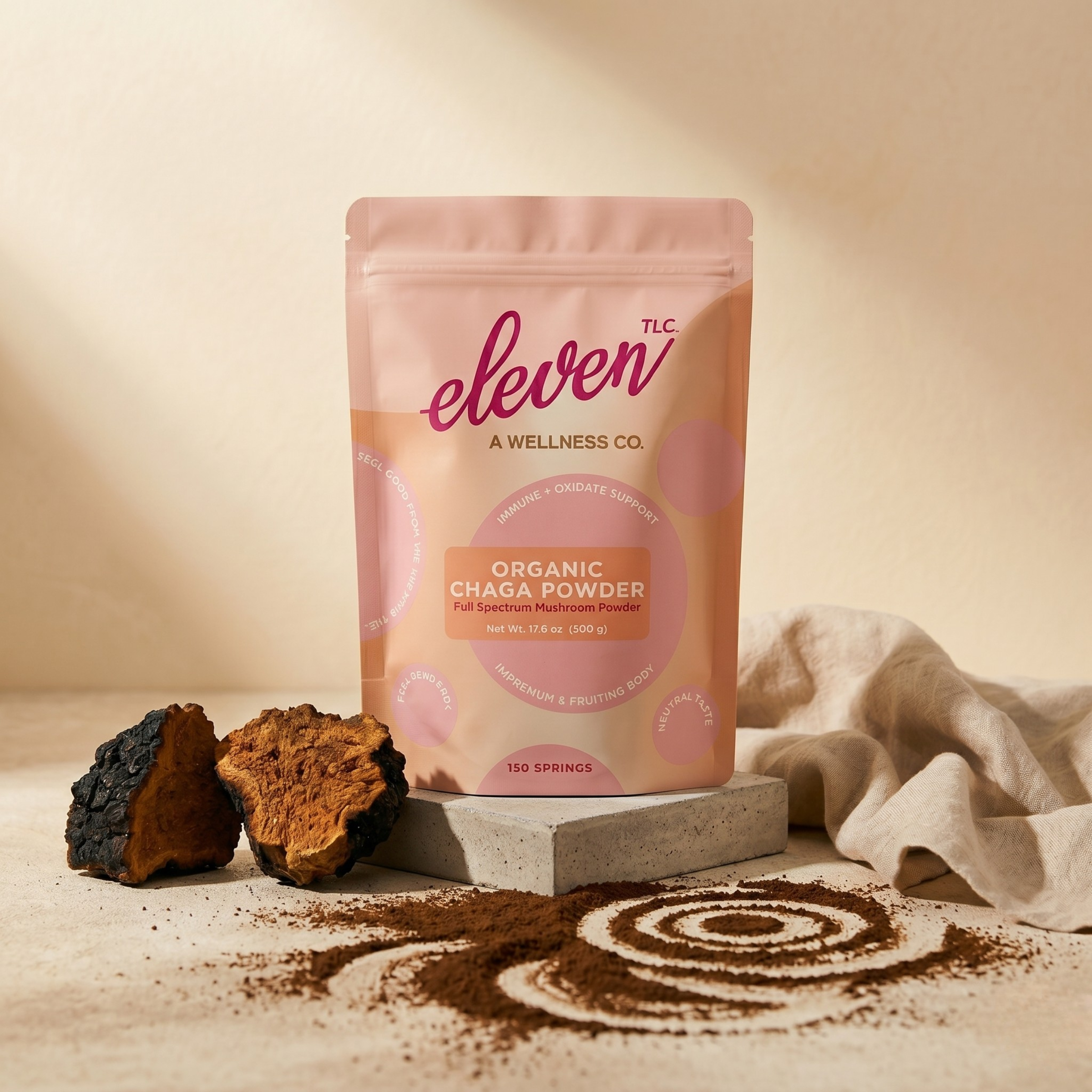 Organic Chaga Mushroom Powder — Foodservice 500g