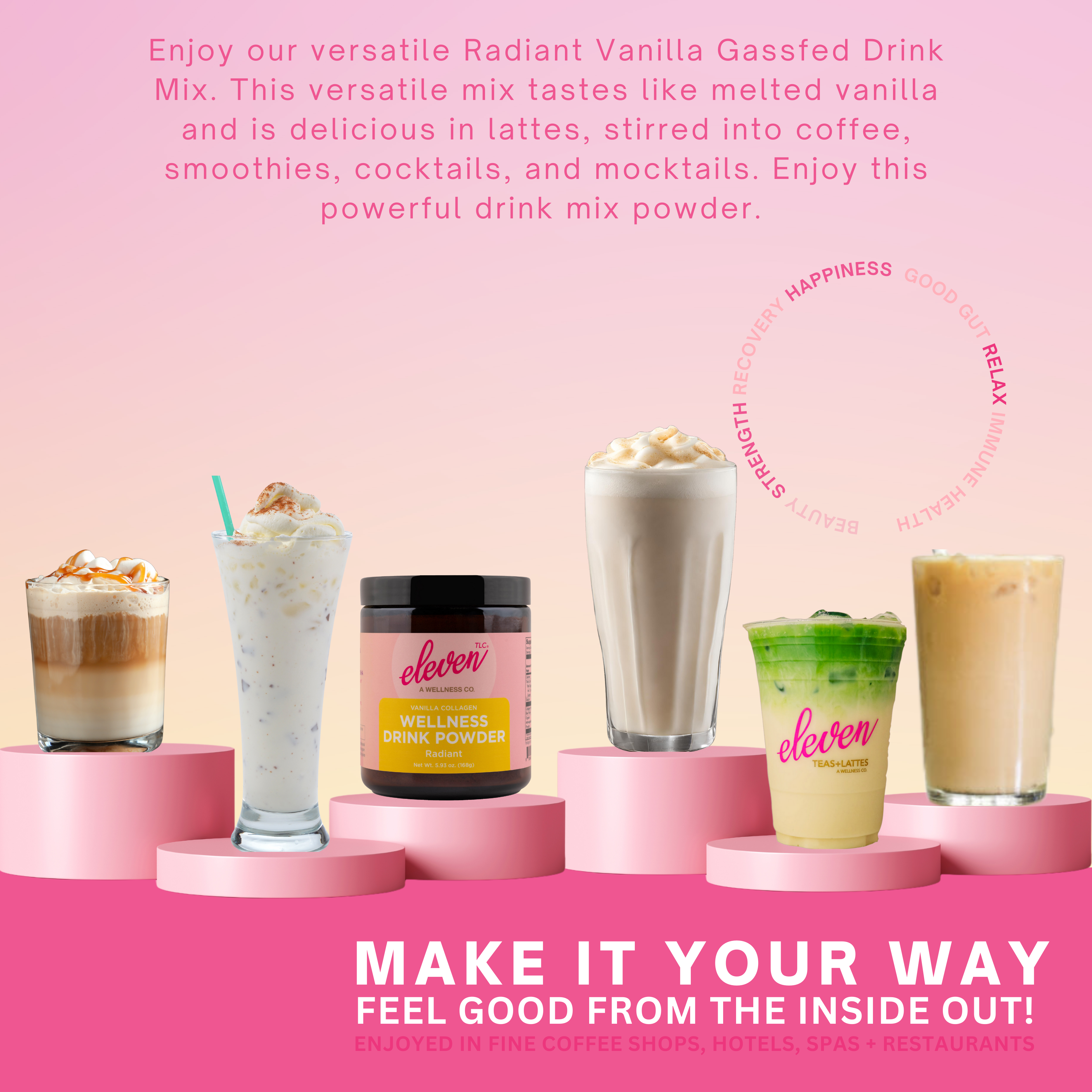 Radiant Vanilla Collagen | Beauty Boosting Wellness Drink Powder