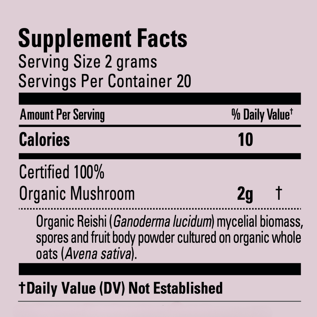 Reishi 100% Organic Mushroom Powder