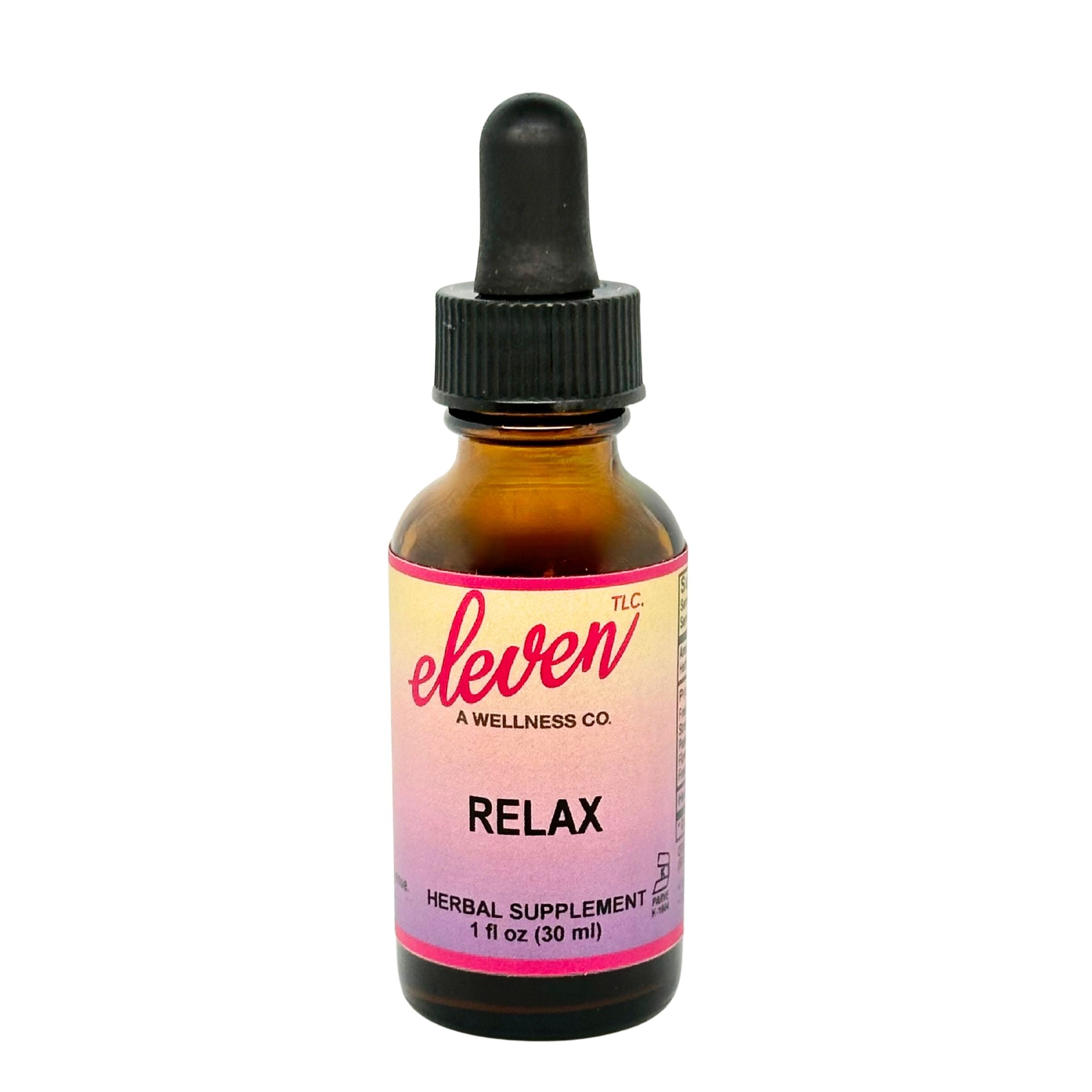 relax tincture eleven tlc front label
