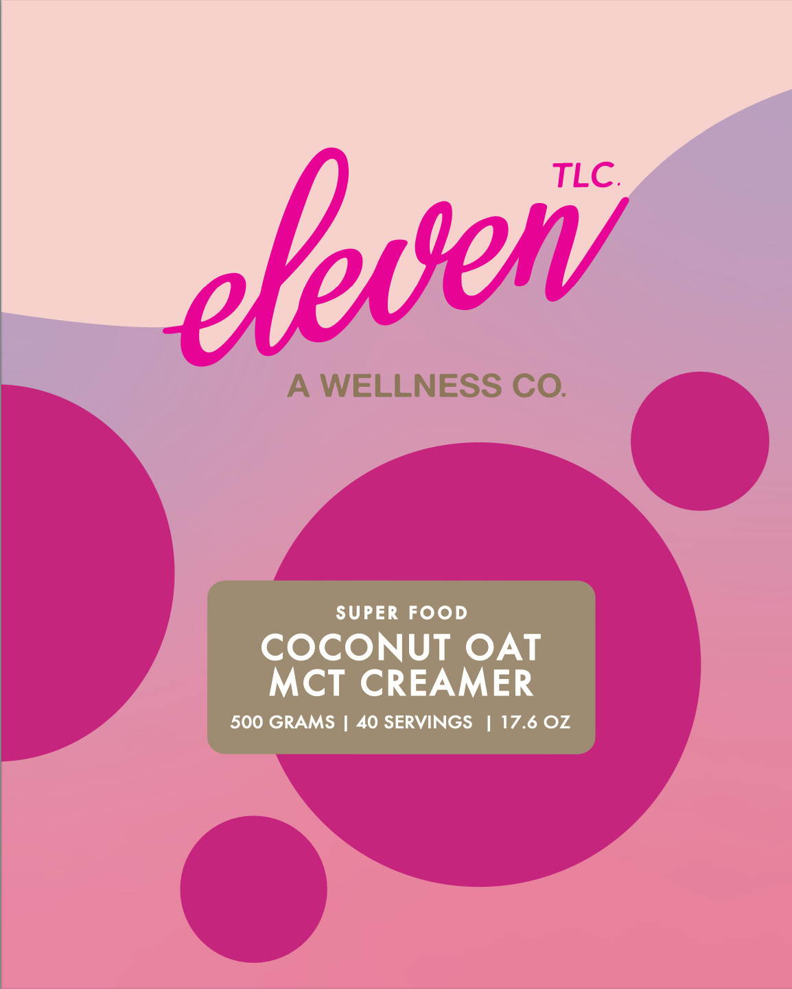 Organic Coconut Oat MCT Creamer 500 Gram