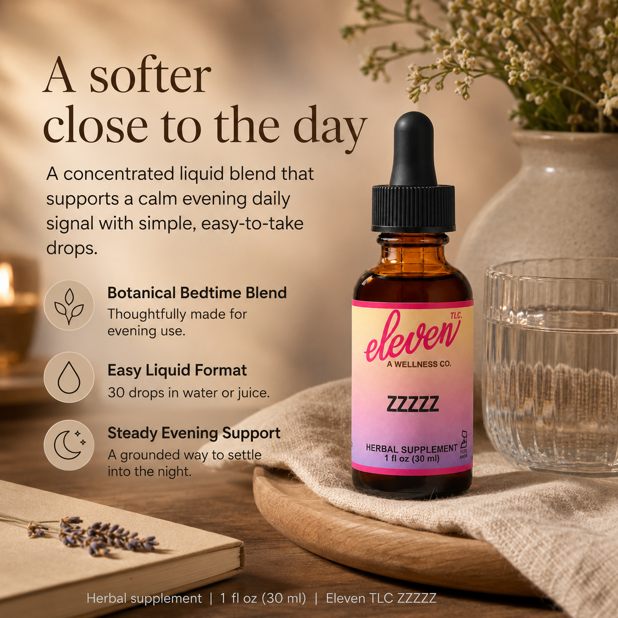 ZZZZZZ Sleep Tincture | Melatonin-Free | 1 oz