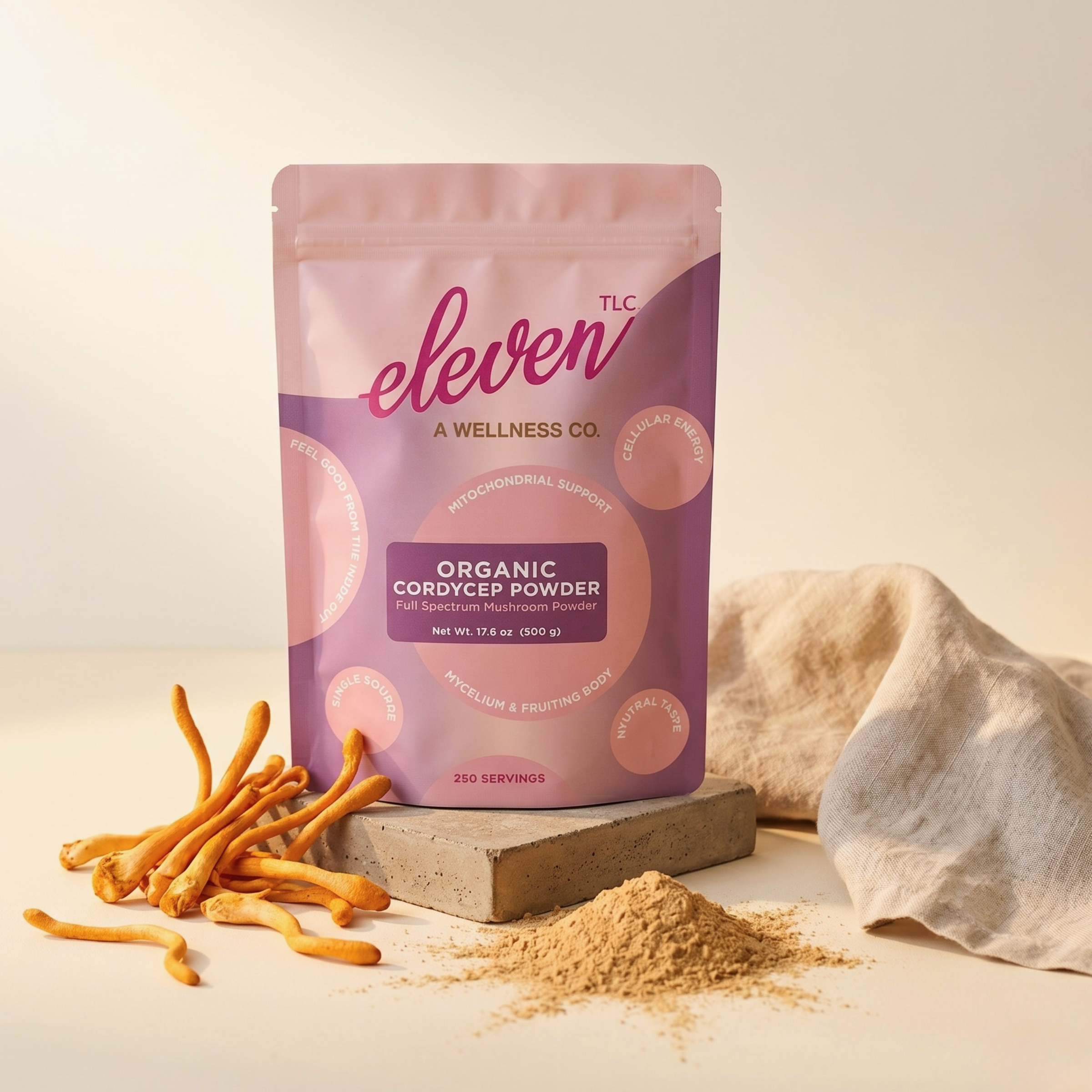 Organic Cordyceps Mushroom Powder — Foodservice 500g