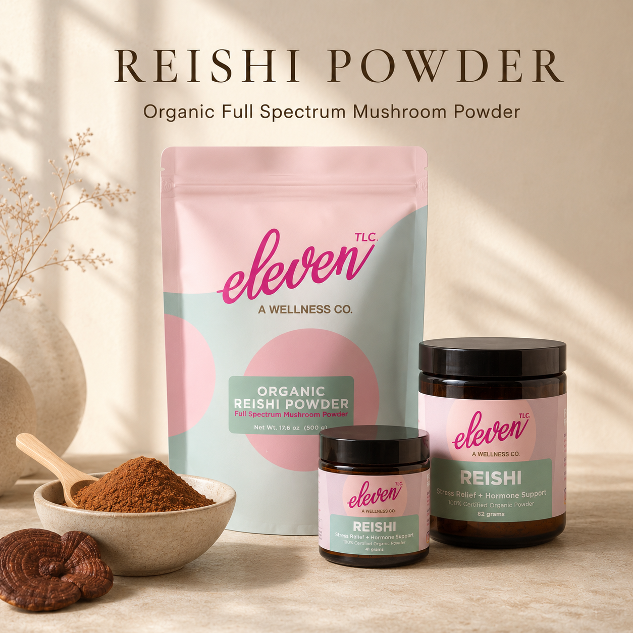 Organic Reishi Mushroom Powder | Calm & Immune