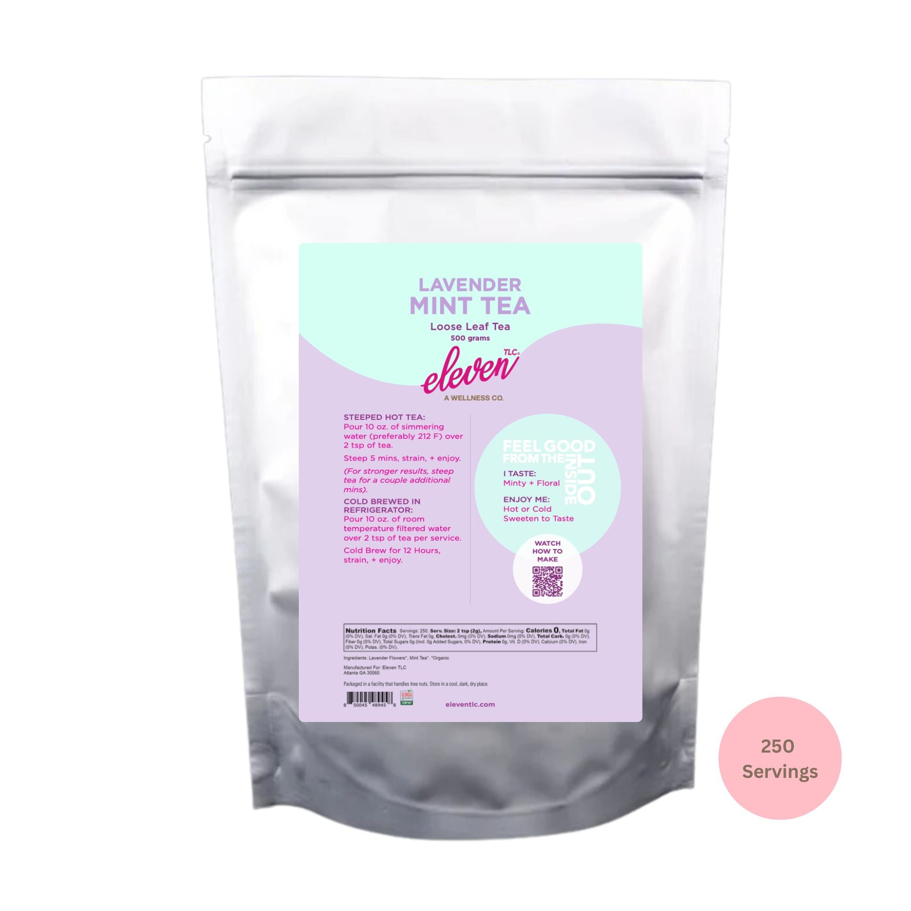 Lavender Mint Organic Loose Leaf Tea | Relaxing, Soothing + Refreshing Blend