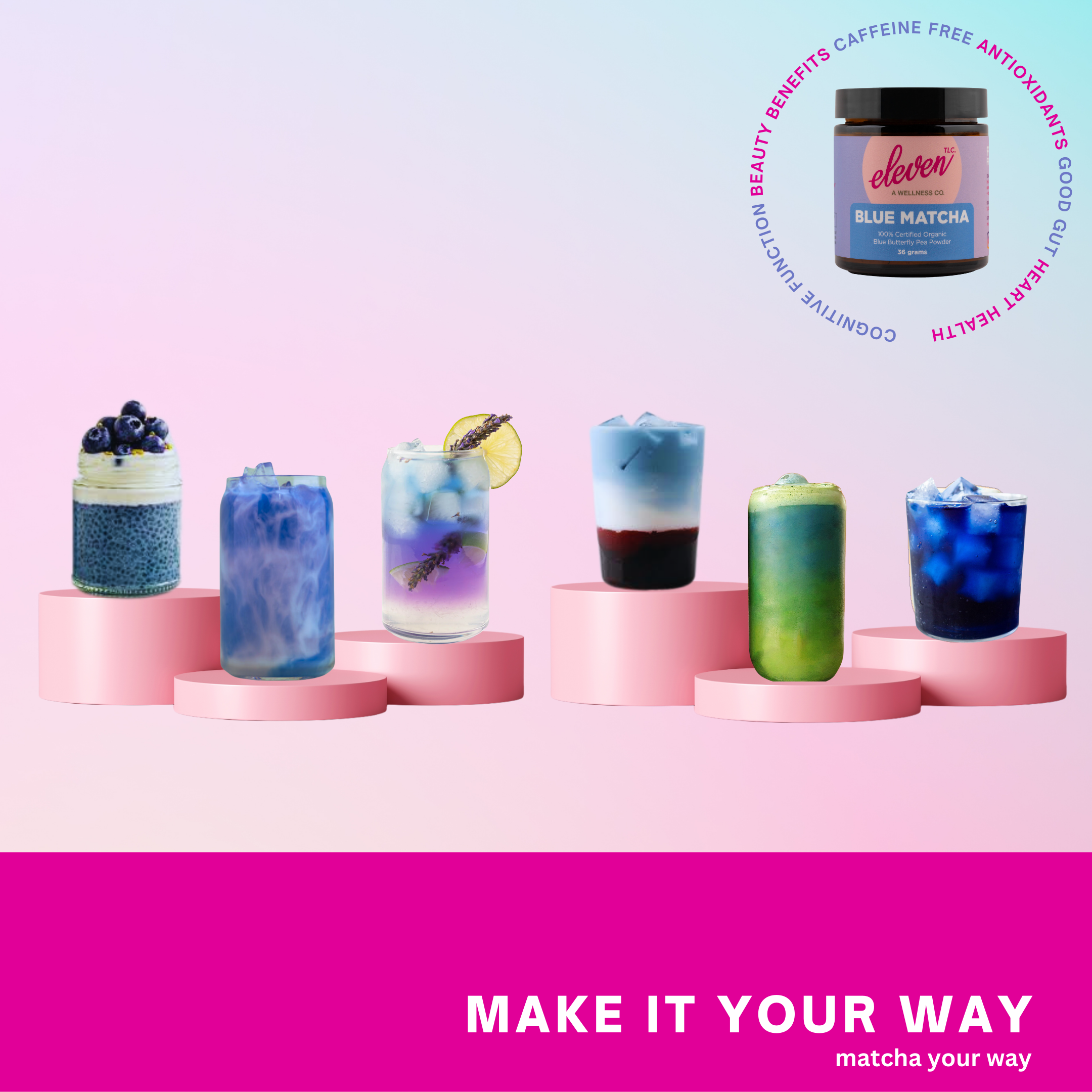 Blue Matcha Powder Organic