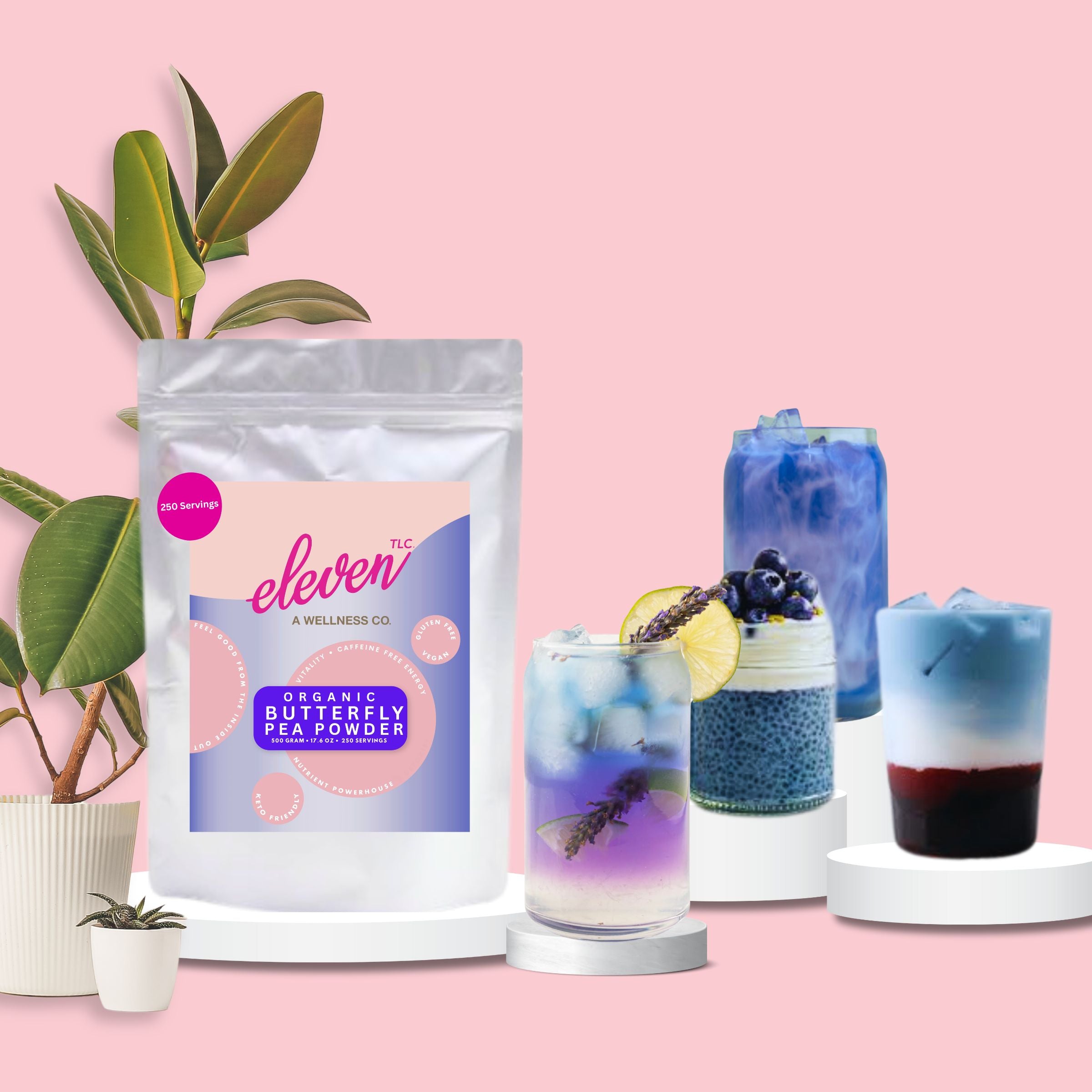 Organic Butterfly Pea Powder | 500 Grams | 250 Servings