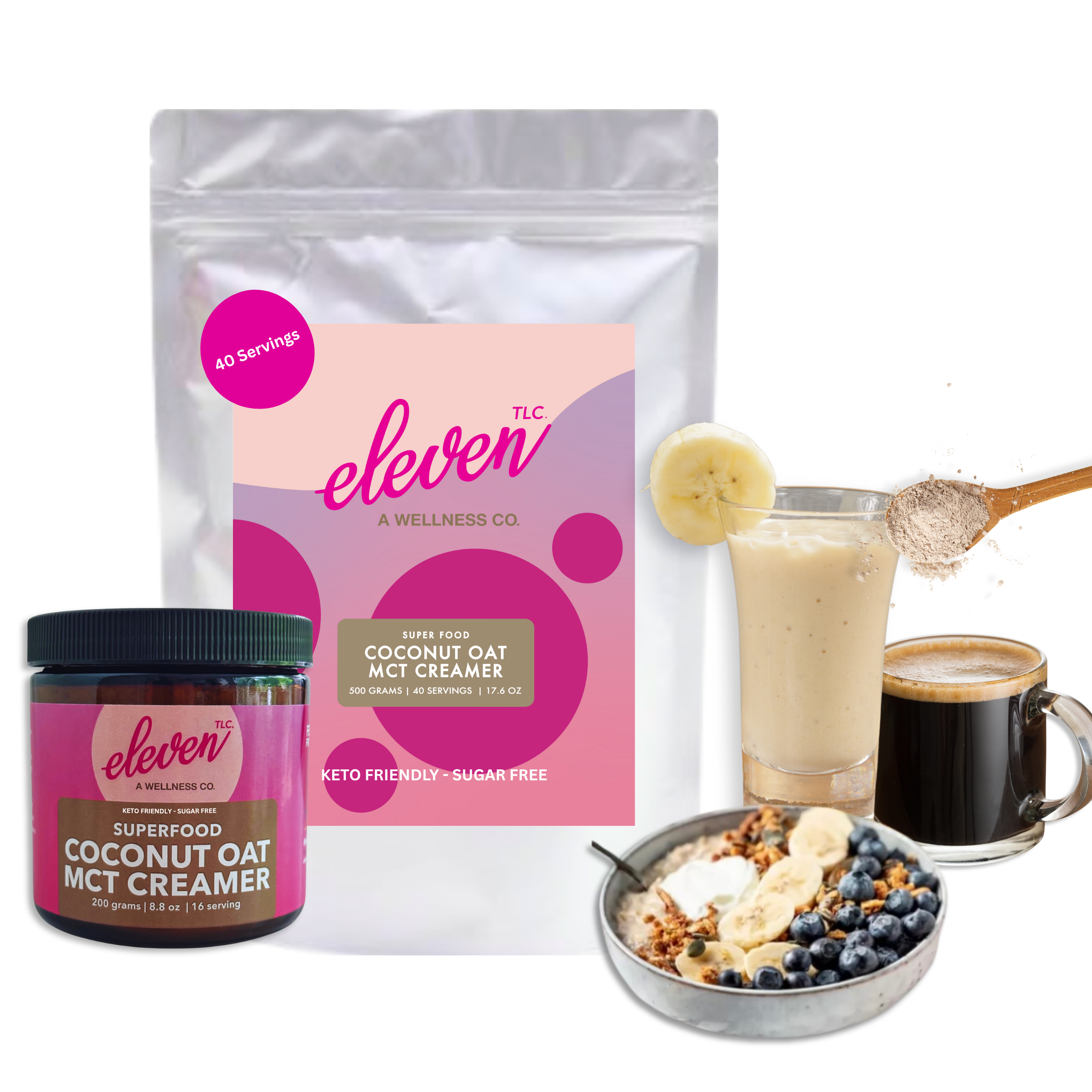 Organic Coconut Oat MCT Sugar-Free Creamer Superfood