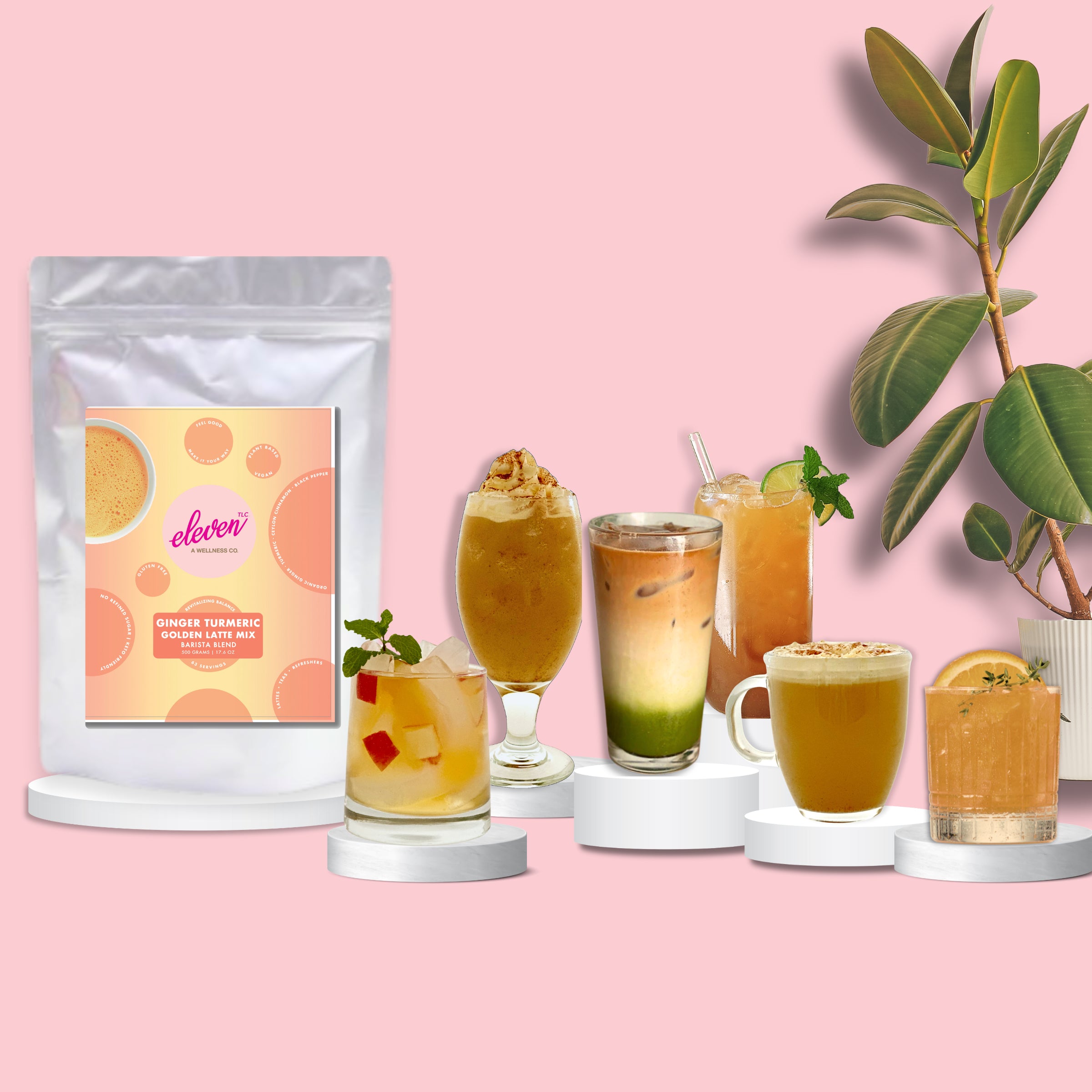 Ginger Turmeric Organic Spiced Golden Superfood Instant Latte + Drink Mix