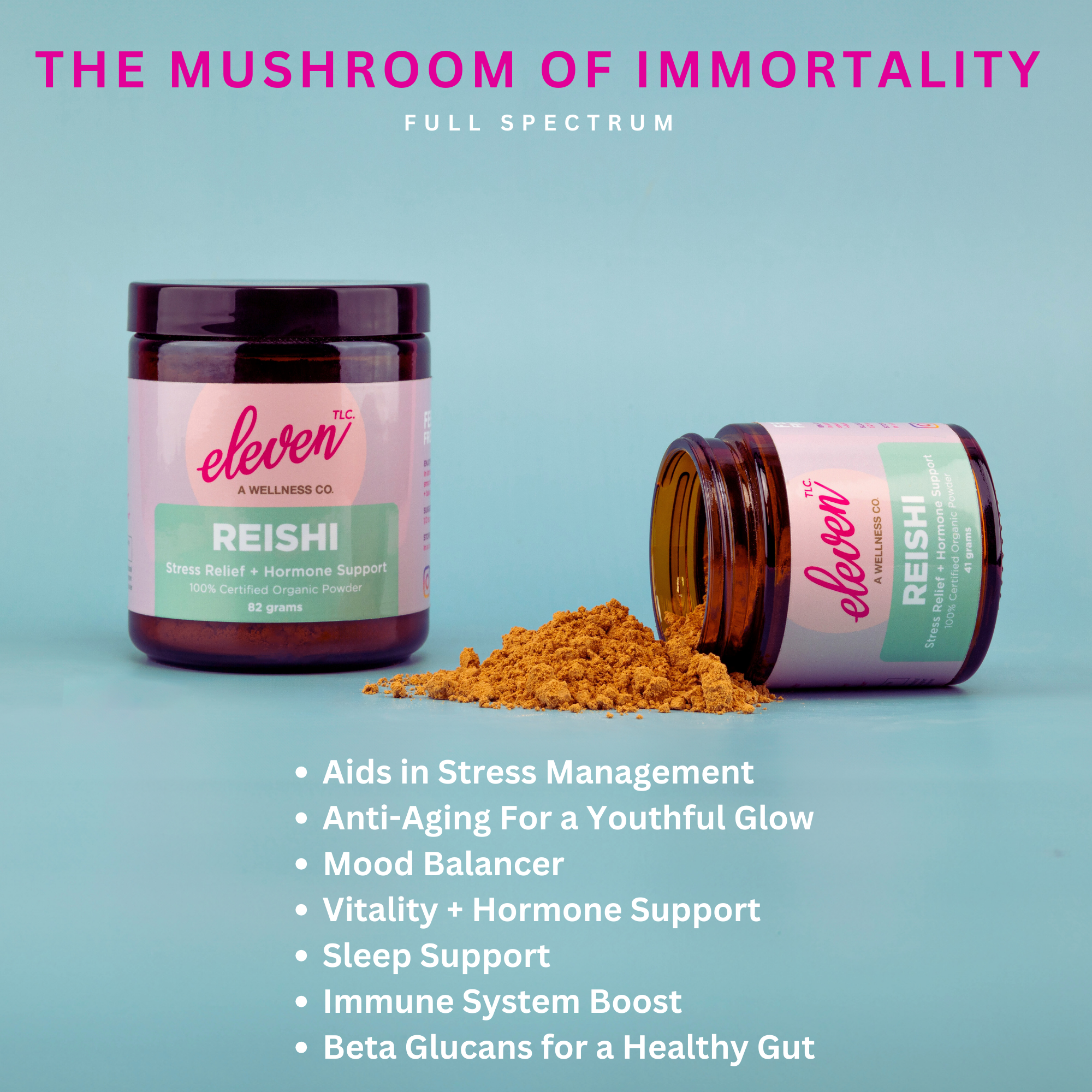 Reishi 100% Organic Mushroom Powder