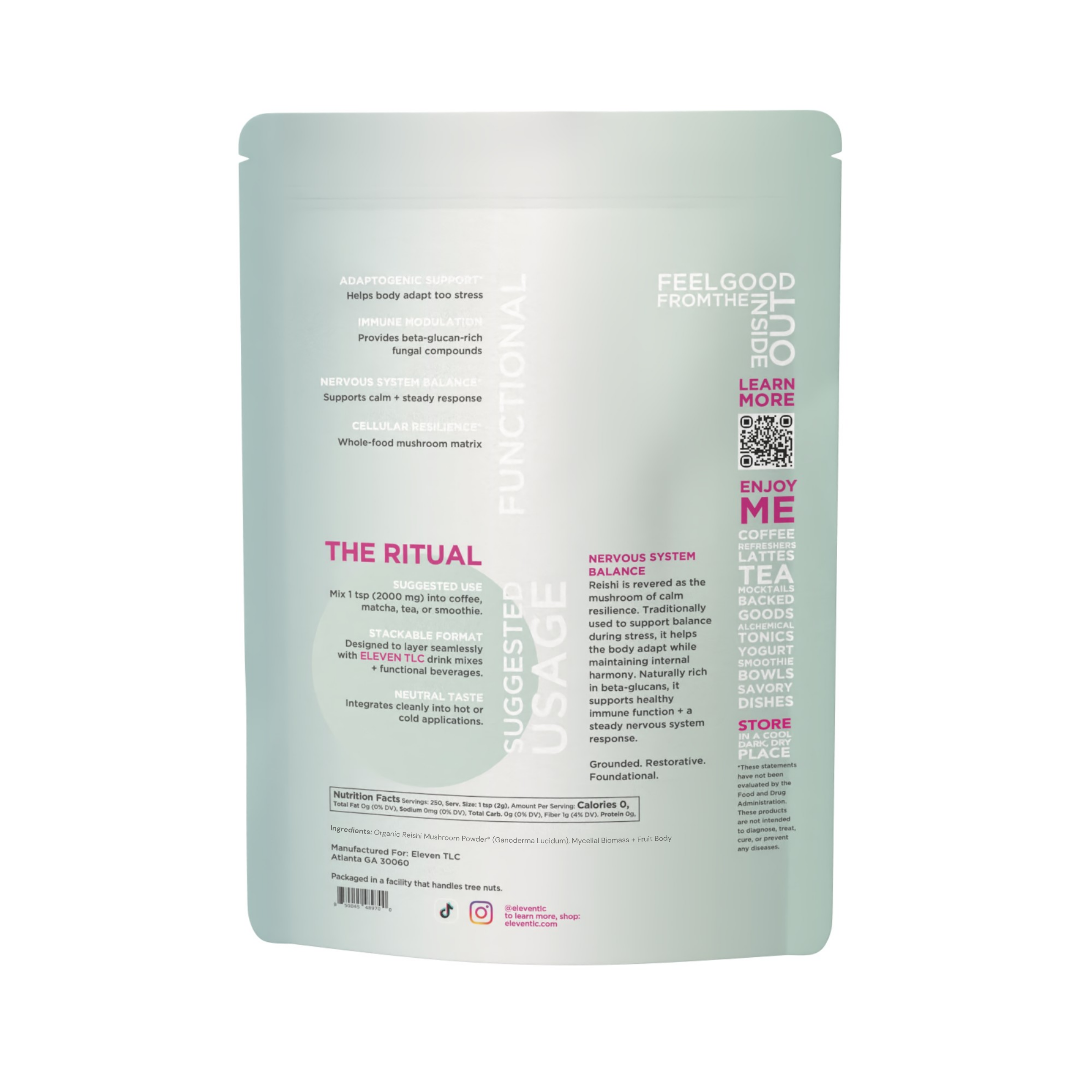Organic Reishi Mushroom Powder — Foodservice 500g